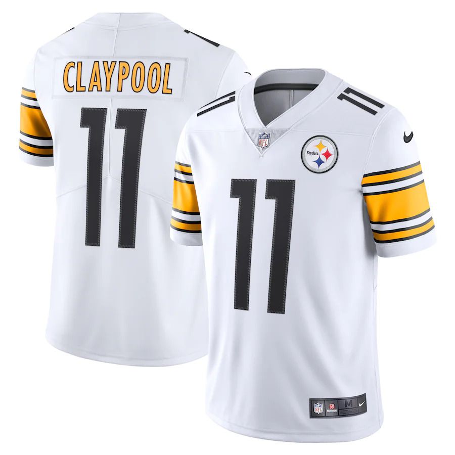 Men Pittsburgh Steelers #11 Chase Claypool Nike White Vapor Limited NFL Jersey->pittsburgh steelers->NFL Jersey
